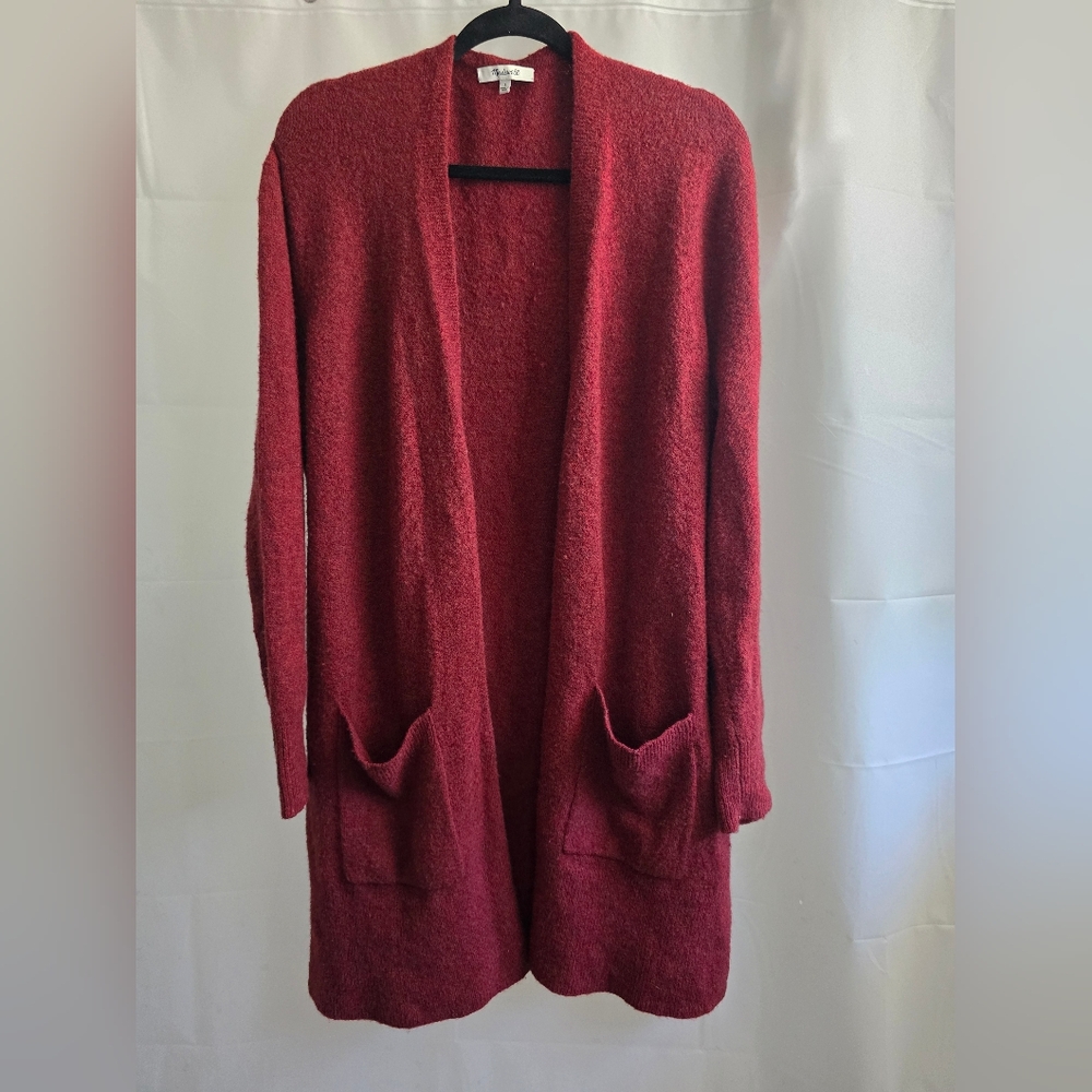 Madewell open front cardigan sz L Rustic merino wool alpaca blend